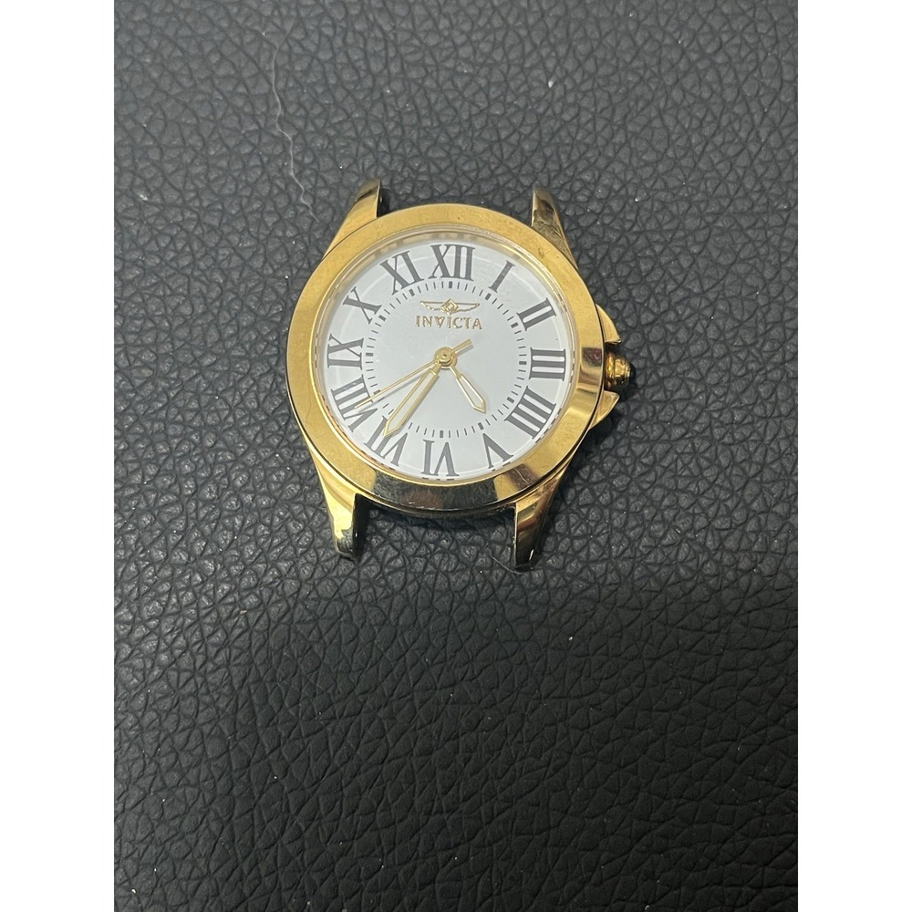 Invicta Angel Women's Quartz Analog Watch Date Gold Steel No Band
